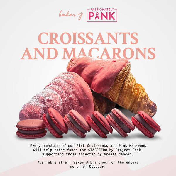 Baker J's Pink Croissants and Macarons